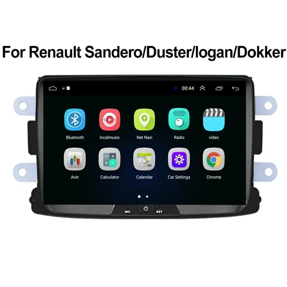 For Dacia Sandero Duster Renault  Android 13 Auto Car Radio Stereo Autoradio 2din Multimedia Video Player Navigation GPS