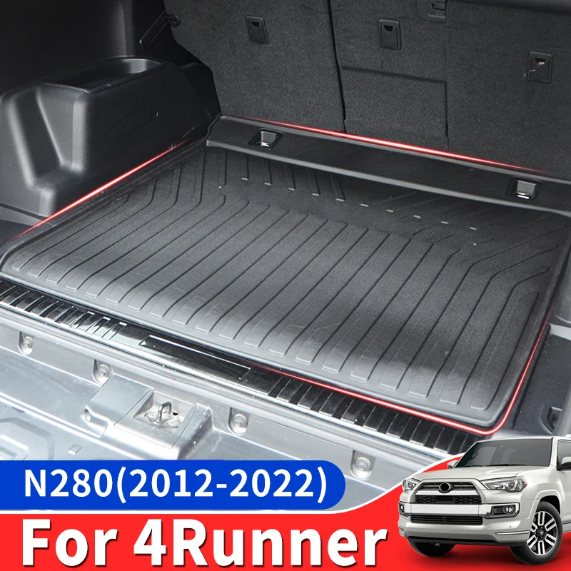 

For Toyota 4Runner Trunk mat N280 Tailgate Box Pad Interior Decoration Modification Accessories TPV Heightened Waterproof Rubber