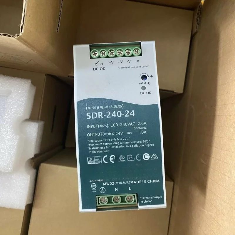 

DIN Rail Switching Power Supply SDR Series 12V 24V 48V DC PFC Power Supply