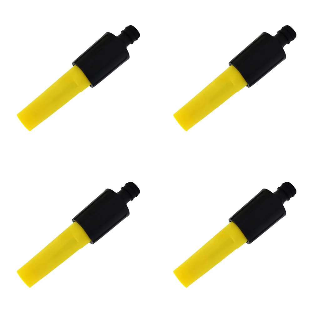 Plastic Adjustable Spray Nozzle for Outdoor Use Garden Car Washing Quick Connection Fits 95 Percent of Taps Yellow