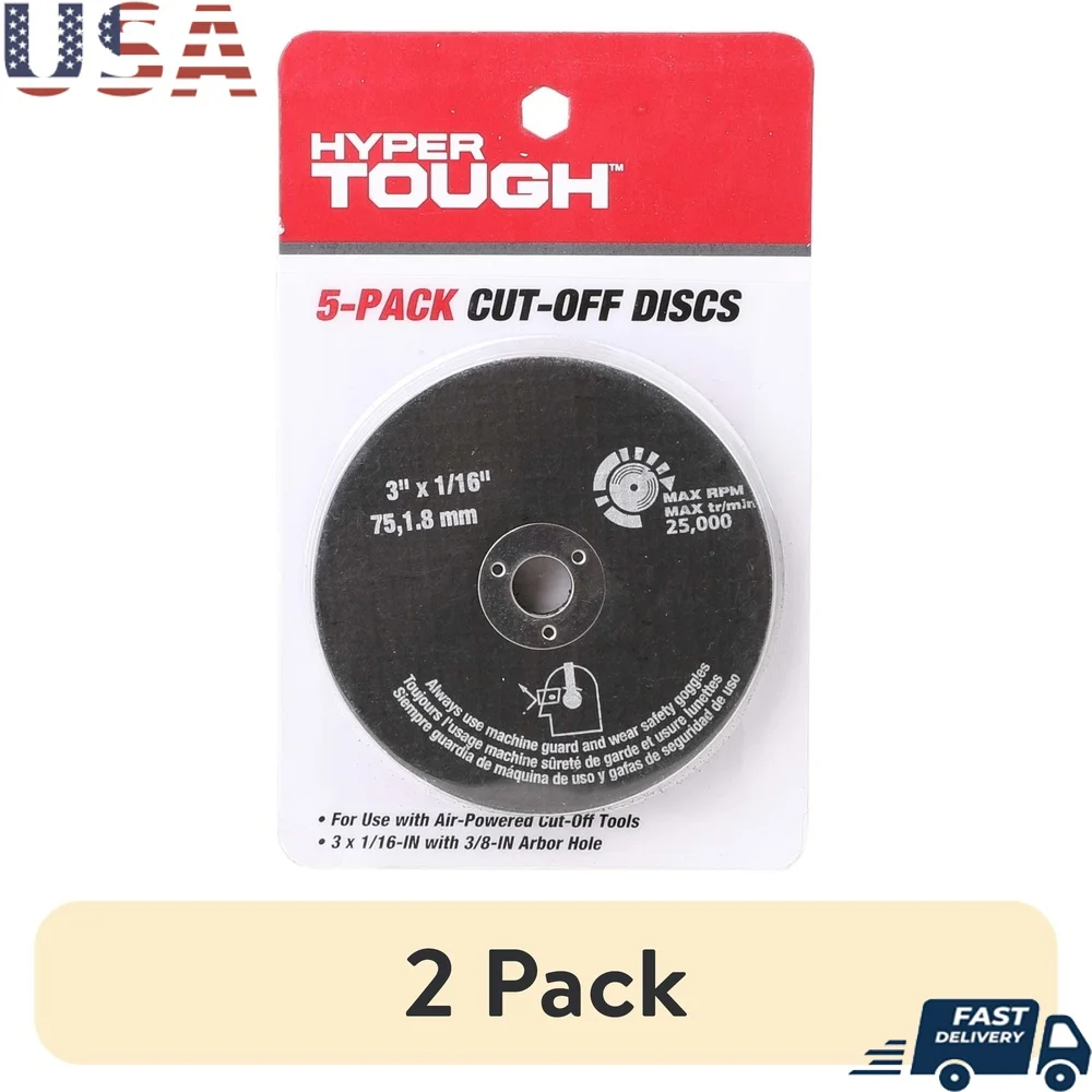 

2 Pack 3 Inch Aluminum Cut-off Discs Set 25000 RPM Replacement Discs Steel Ferrous Metals Pneumatic Tools Accessories