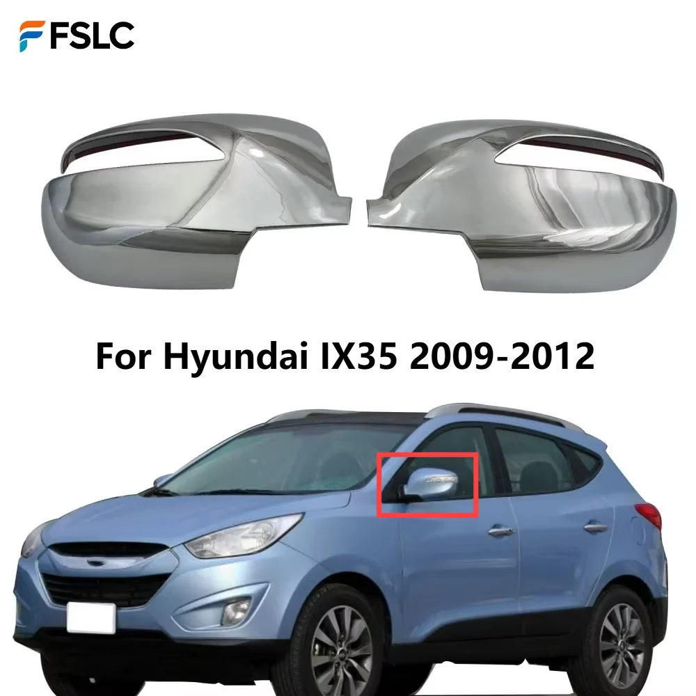 

⭐Genuine⭐ ABS Chrome Door Mirror Covers For Hyundai IX35 2009-2012 Accessories Exterior Upgrade Replacement