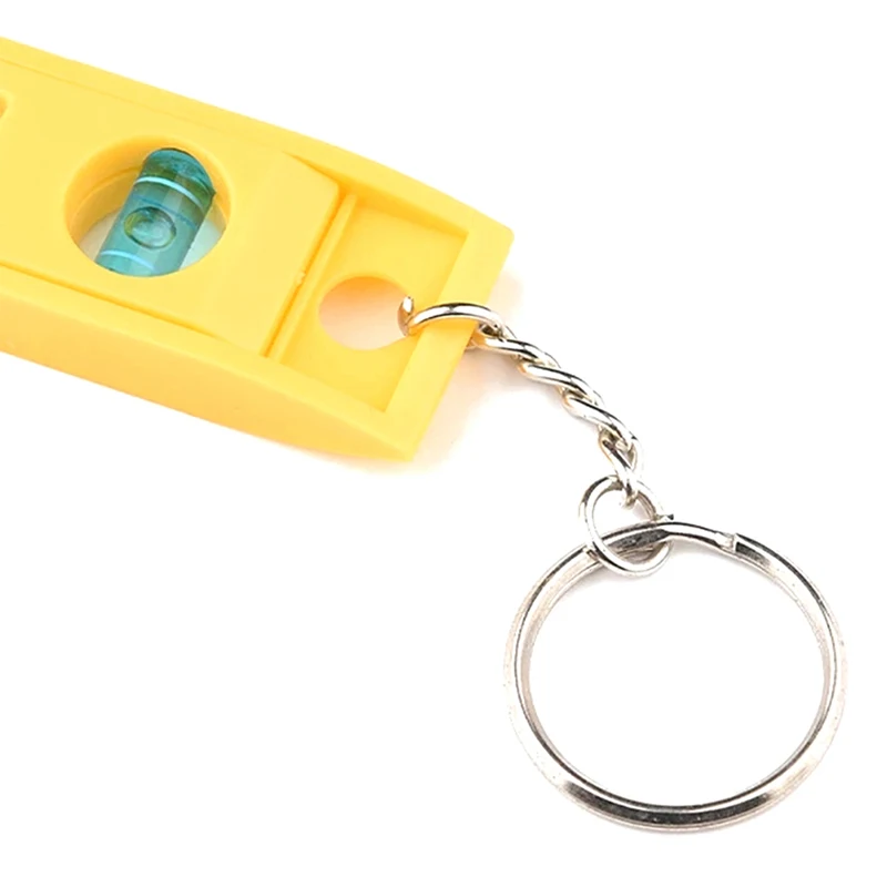 1Pcs Portable Spirit Level Mini 3 Bubble Level with Keychain Torpedo Magnetic Gradienter Level Measuring