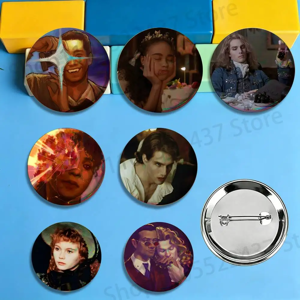 I-Interview With The Vampire Brooches for Bag Decor Jewelry Accessories Gift 25/32/44/58/75mm Round Cartoon Badges