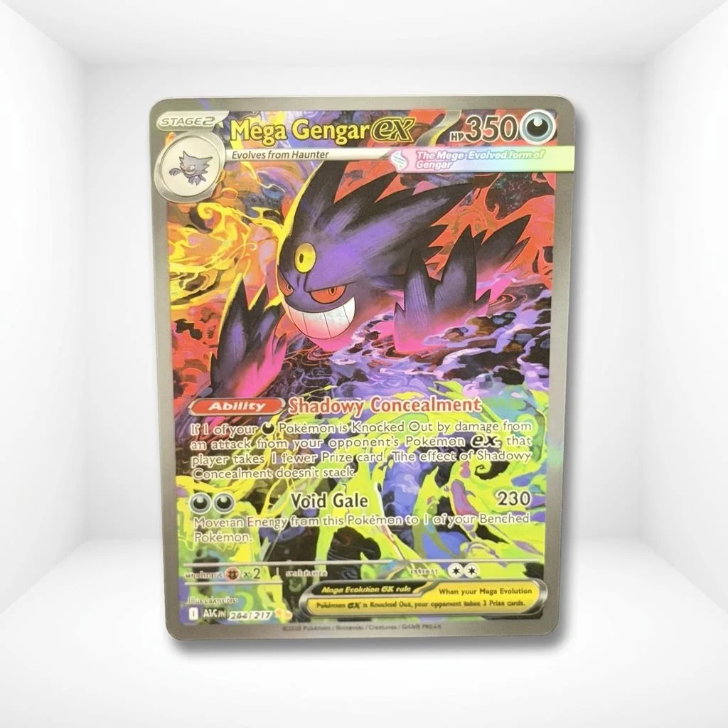 2026 284 SIR Mega Gengar EX Chase Card - Aufgestiebene Helden Vollbildkarte Dunkelheit Danciao Display Sammlerstück Geschenk – Detail 2