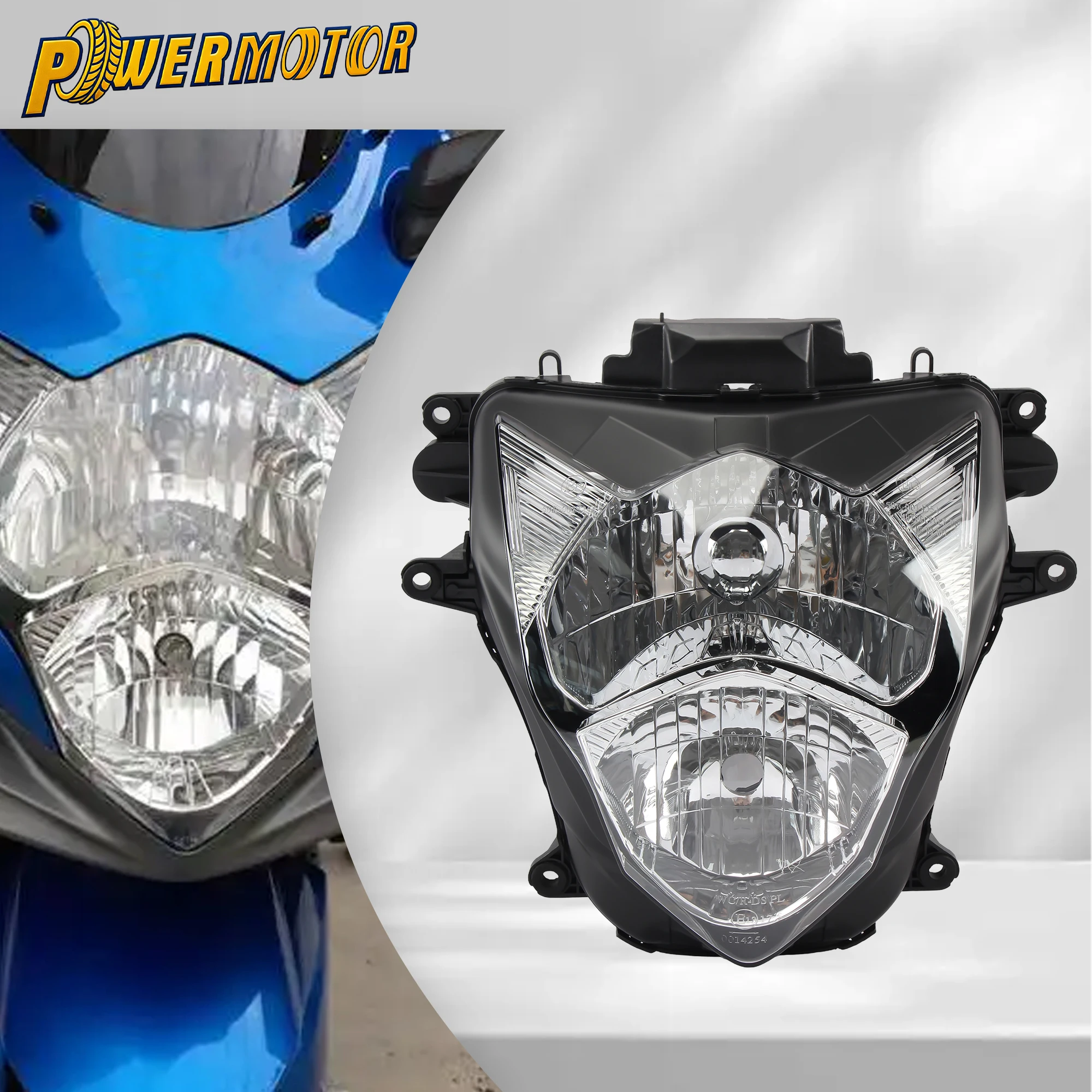 

For SUZUKI GSXR600 GSXR750 GSXR 600 750 Motorcycle Headlight Assembly 2011-2017 2018 2019 Sportbike Headlamp Replacement Parts