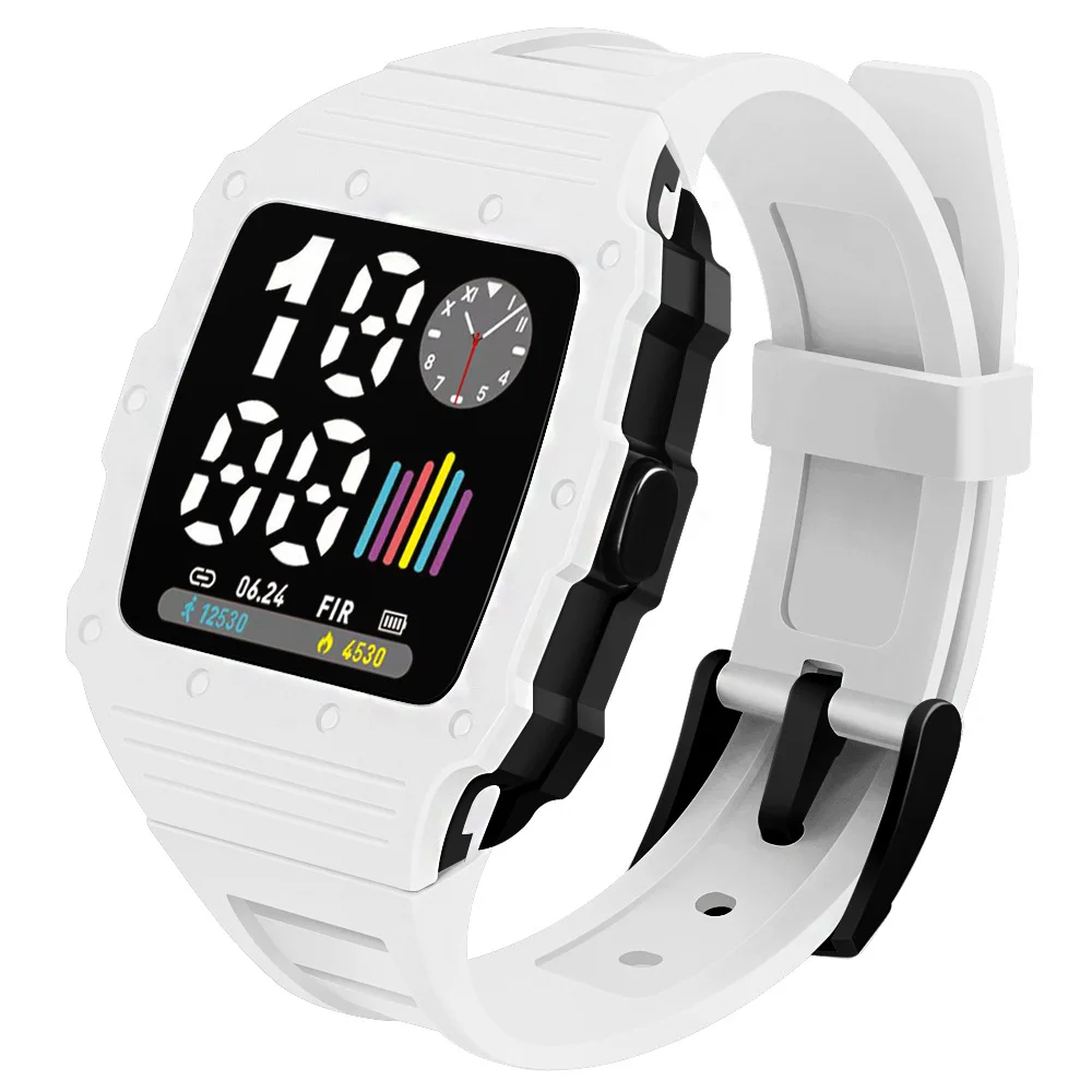 New LED square electronic watches couple students female high quality children's sports boys girls kids digital watch