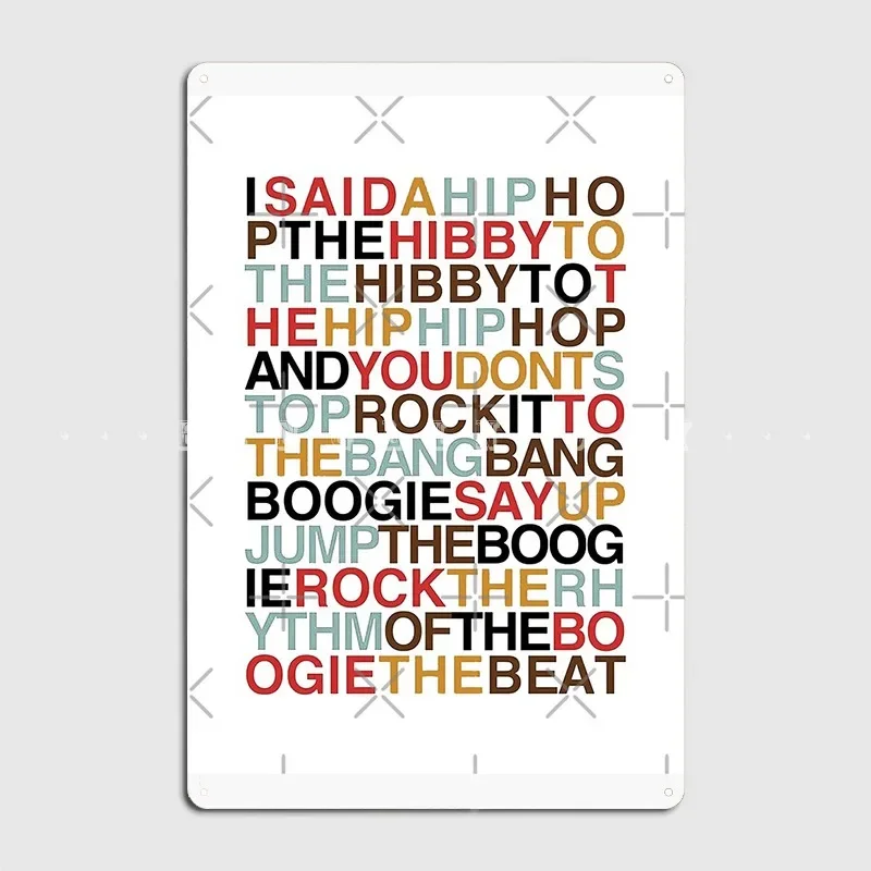 Rapper's Delight Sugarhill Gang Metal Plaque Poster Cinema Kitchen Home Design Mural Painting Tin Sign Posters
