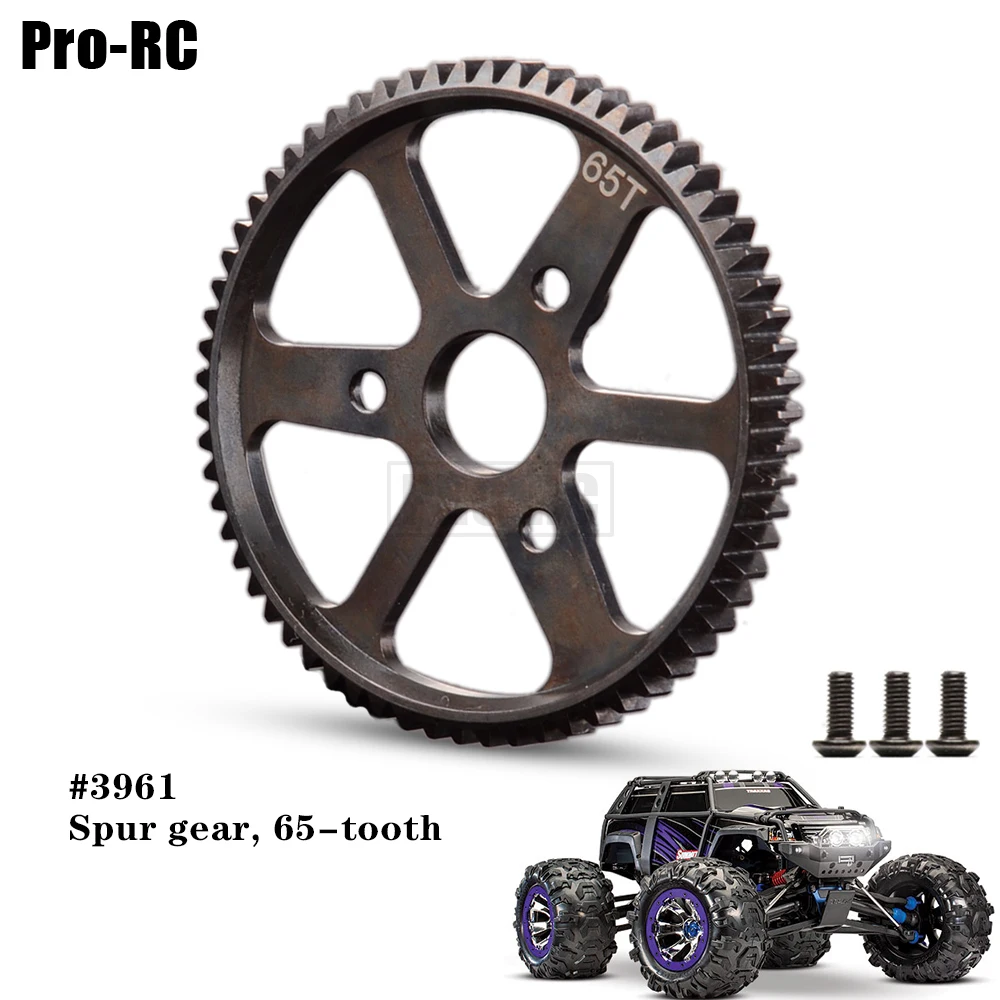 

1 шт., жесткая сталь 65T, основная шестерня, 65 зубьев, 0,8 Mod #3961 3960 для радиоуправляемого автомобиля 1/10 Traxxas версии 56076-4, E-REVO 5603 5605 5608