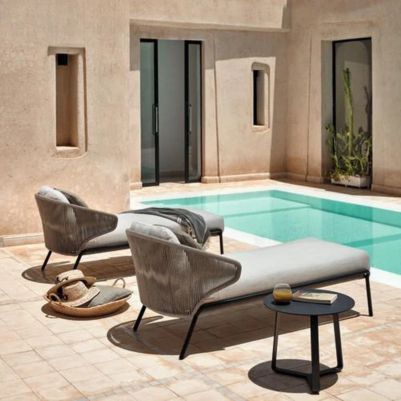 

Outdoor Chairs Leisure Swimming Pool Beach Chairs Sun Protection Waterproof Courtyard Garden Hotel
