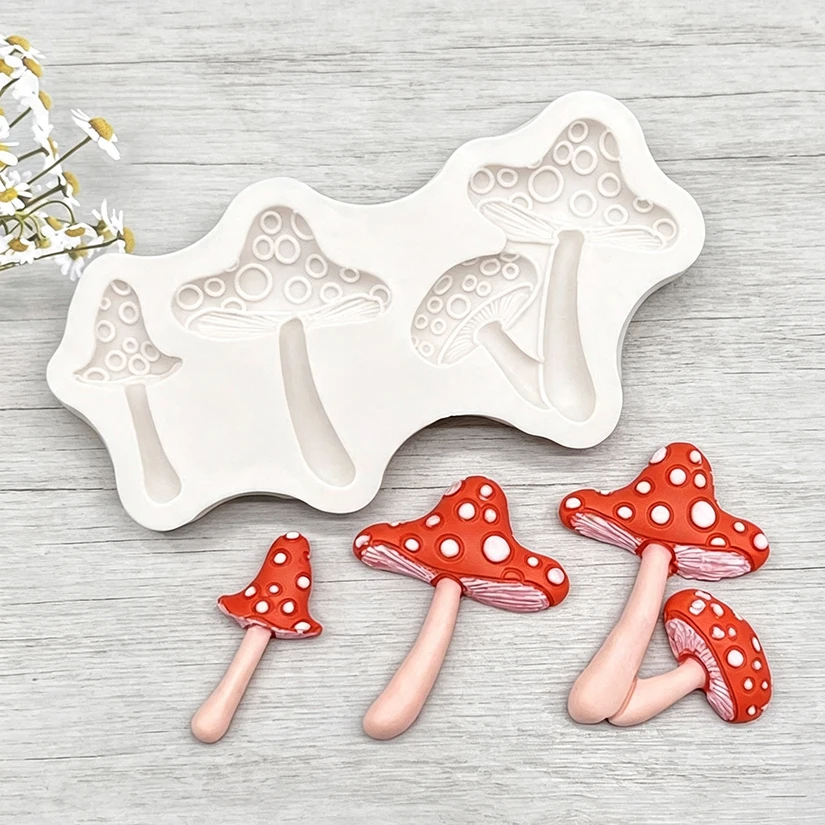 Pilz Silikonform Sugarcraft Schokolade Cupcake Backform Harz Fondant Kuchen Dekorieren Werkzeuge – Detail 3