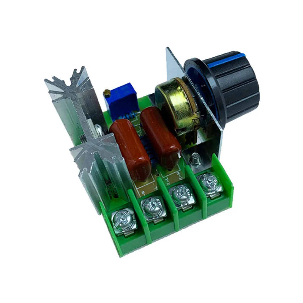 Controlador de Velocidade de Motor com Dimmer 50V-250V, Módulo de Controle, Regulador Eletrônico de Dimerização SCR com Tiristor 2000W Novo