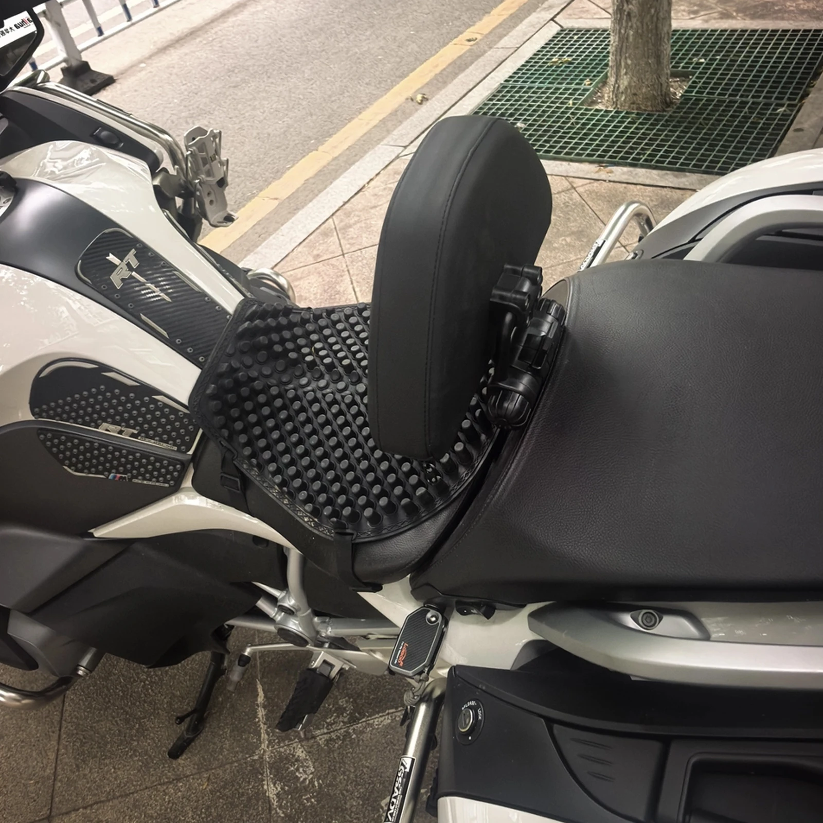 Motorcycle Adjustable Driver Backrest Seat Back Cushion Rider Backrest Fits For BMW R1200rt R 1200 RT R1250 RT R1250RT 2014-2024
