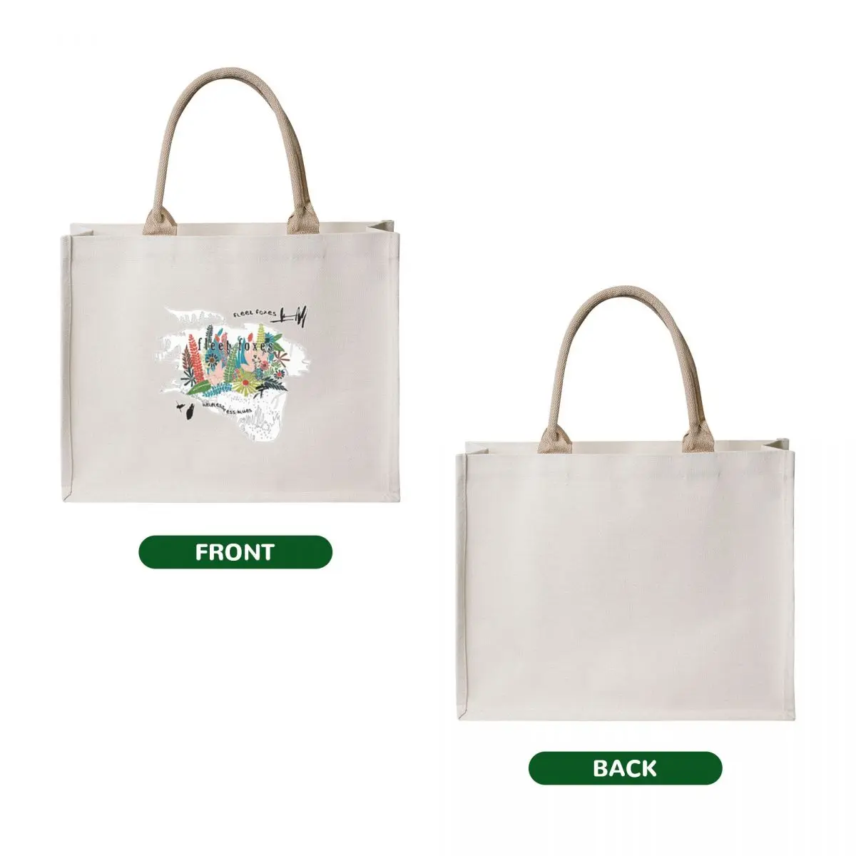 Gambar Hutan Tote Bag large tote bag Canvas Candy bags ecological bags