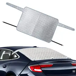 Front/Rear Windshield Cover Car Windshield Snow Cover Windproof Sunshade Cover With Magnetic Winter Automobiles Exterior Cover