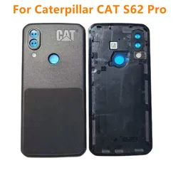 Caterpillar CAT S62 프로용 배터리 케이스 범퍼 백 커버, 내구성 보호 하우징, LED 플래시 카메라 장식, 오리지널