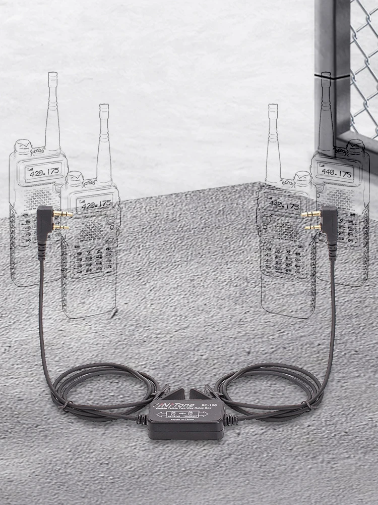 RC-108 무전기 리피터 박스 양방향 릴레이 리피터 박스 인터콤 TK 헤드 릴레이 박스 (BF-888S UV-5R GT-3 TYT- Wouxun 호환)