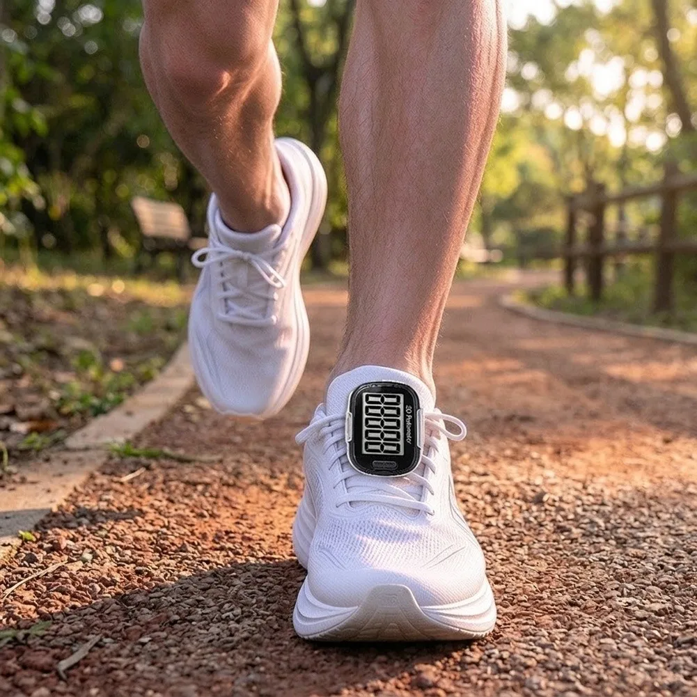 Portable Step Counter 3D Sensor Pedometer With Hook Clip Large Display For Jogging Gym Workout Sports Activity Monitor Gadget