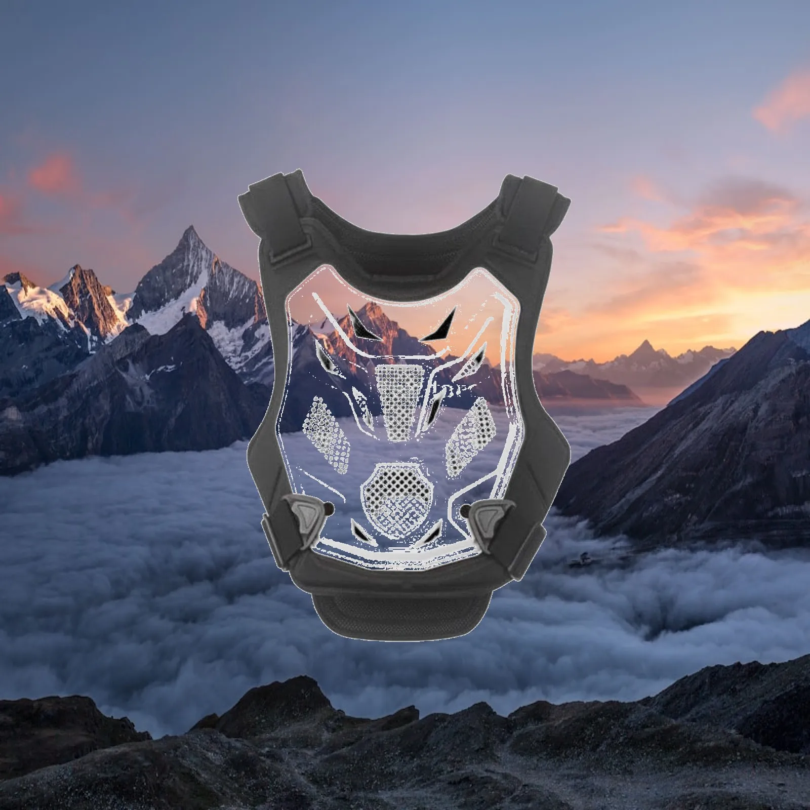 Riding Chest Protector Quick Buckle Adjustable Armored Safety Vest for Trail and Road Motorbike