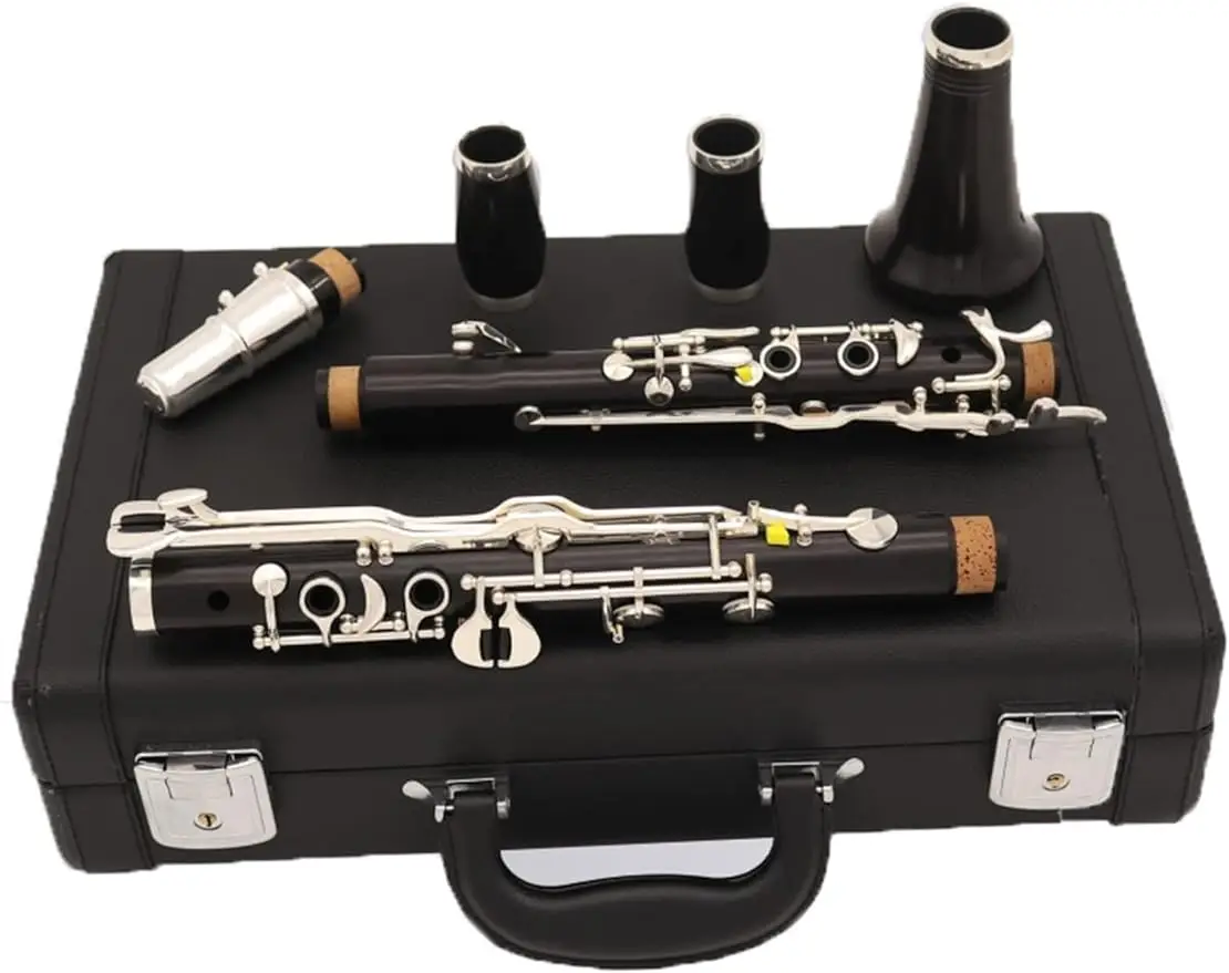 

2025 Professional Ebony 18 Key Clarinet G Tone 18 Keys Woodwind Instrument Clarinet Advanced Clarinet KIT