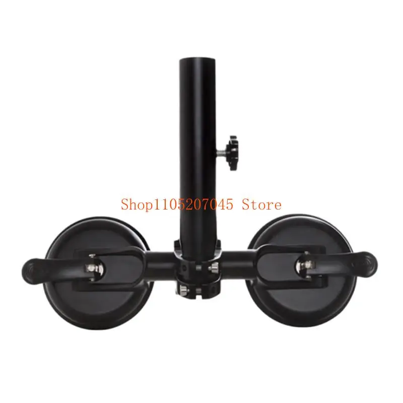 

37cd Weather Resistant Suction Cup Flagpole Bracket Without Drilling For Truck Motorcycle Secure Stable Mounting Adjustable