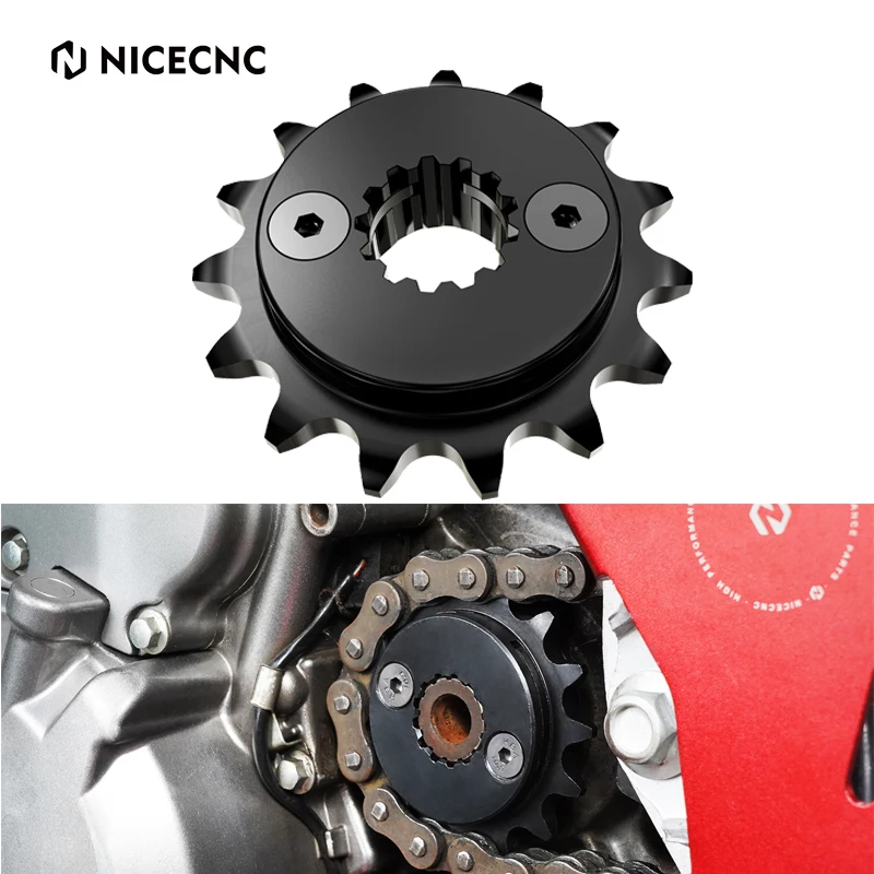 NICECNC SuperPinion 15T Front Sprocket For Honda XR650L XR 650L 1993-2024 2023 2022 2021 2020 High-strength 20CrMnTi Steel Alloy