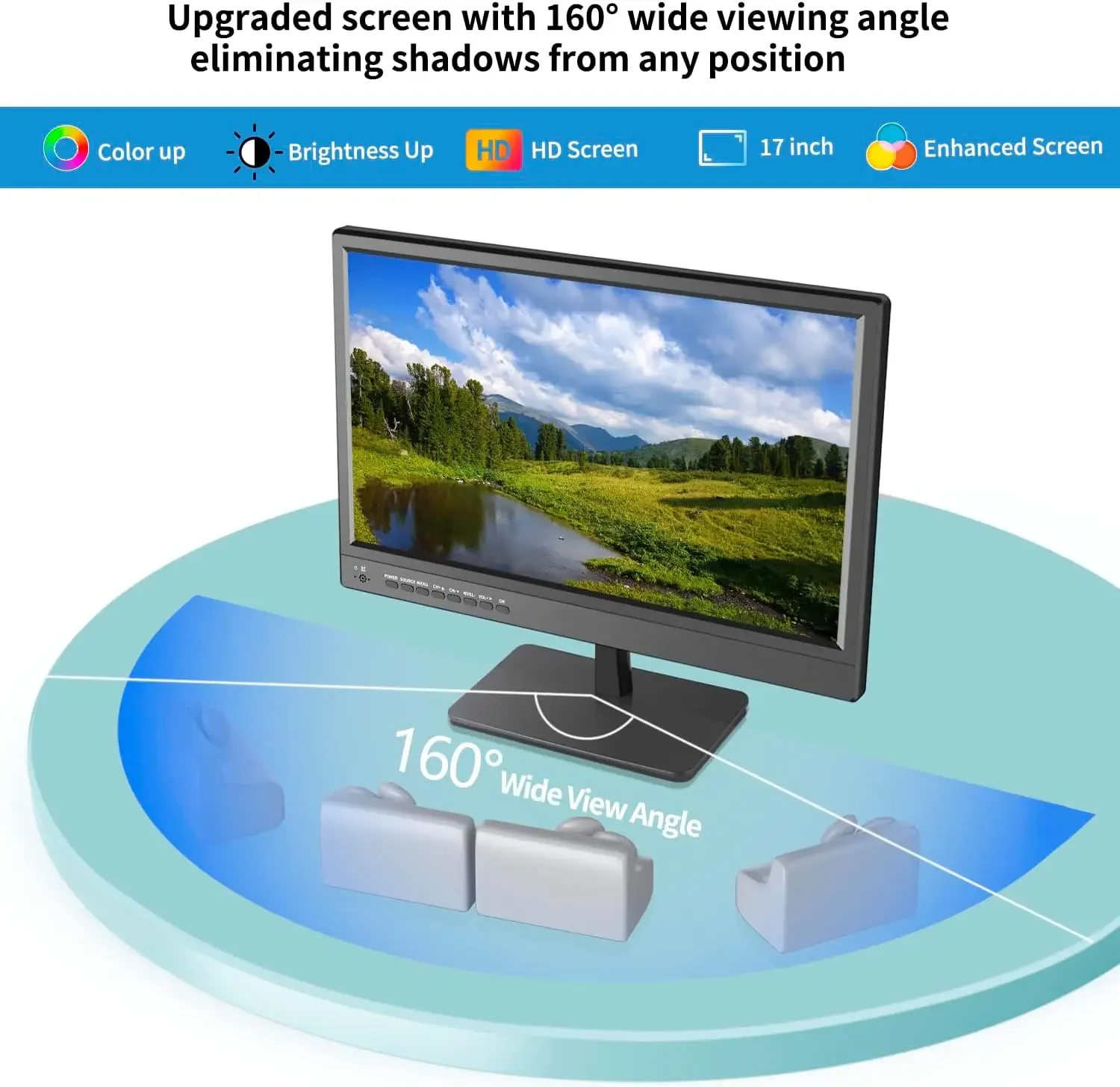 TV, TV de tela plana pequena com sintonizador digital ATSC - porta HDMI e USB em cabo carregador de alimentação dupla de 12 volts e alimentação CA adequado para carro