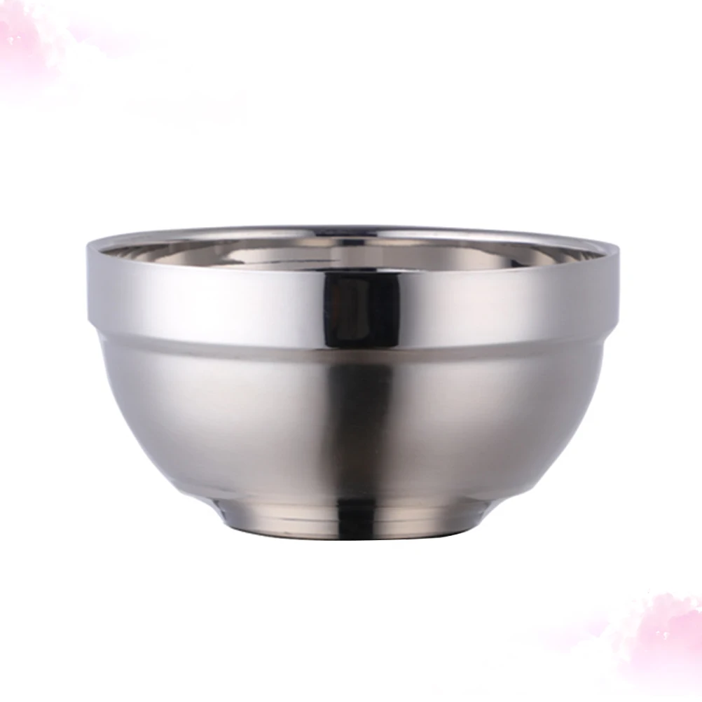 

Mixing Bowl Stainless Steel Rice Child Soup Dual Nesting Bowls Household Utensils