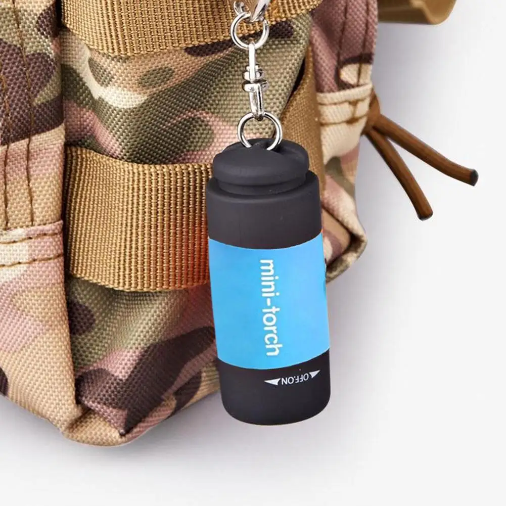 LED Micro Pocket Flashlight Portable USB Rechargeable Keychain Flashlight Waterproof Home Outdoor Hiking Camping Flashlight view 3