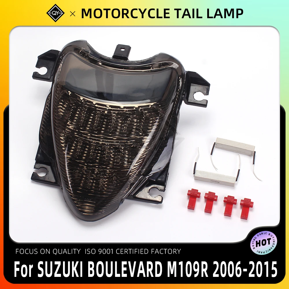Zintegrowana lampa tylna LED LQYL Motorbikes do Suzuki Boulevard M109R LNIRVOER1800 M1800R VZR 2006-2015, światło stop, kierunkowskazy