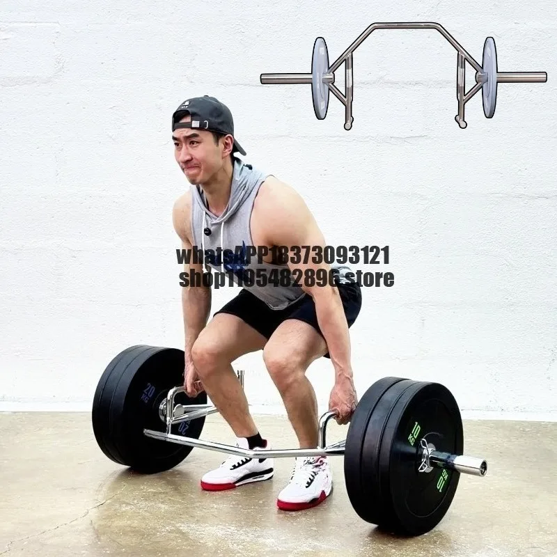 Open 1.6 meters ring barbell rod hard pull shrug hexagonal plating squat fitness weight-bearing walking