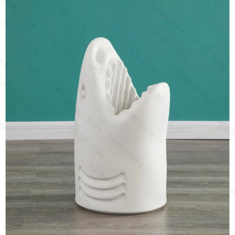 

Net Red Ins Shark Umbrella Bucket Nordic Designer Umbrella Rack Home Door Creative Animal Umbrella Storage Bucket