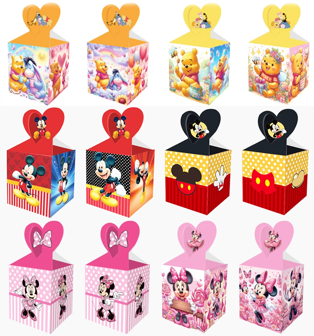 

Minnie Mickey Mouse Candy Box Child Party Candy Boxs Girl Kids Birthday Winnie Minnie Party Decorations Supplies