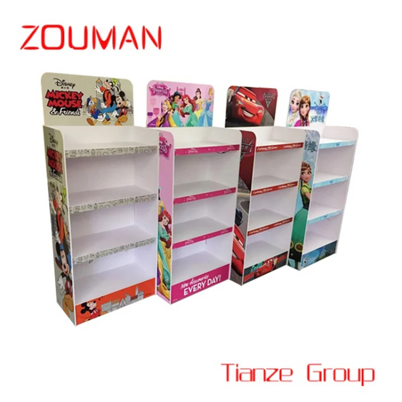 Custom , Digital printing display pallet children's toy storage paper shells stand