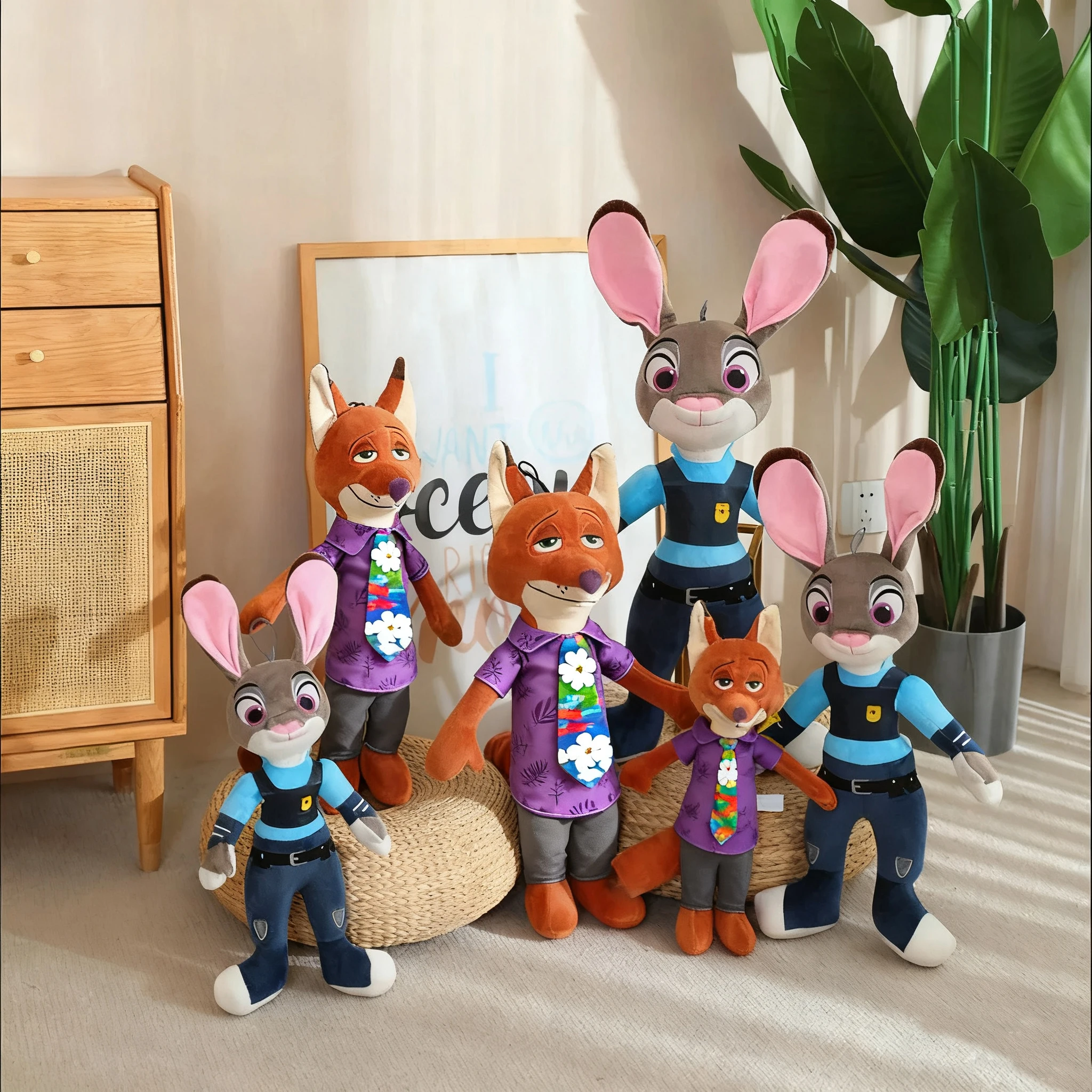 

30cm Zootopia 2 Rabbit Judy Hopps Fox Nick Wilde Plush Toy Doll Judy Nick Doll Accessories Holiday Gift Children's Birthday Gift