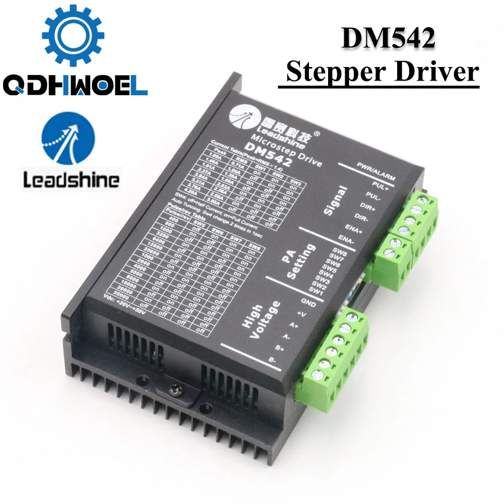 

QDHWOEL Leadshine 2 Phase Analog Stepper Drive M542 DM542 for Driving 2-phase and 4-phase Hybrid Stepping Motors