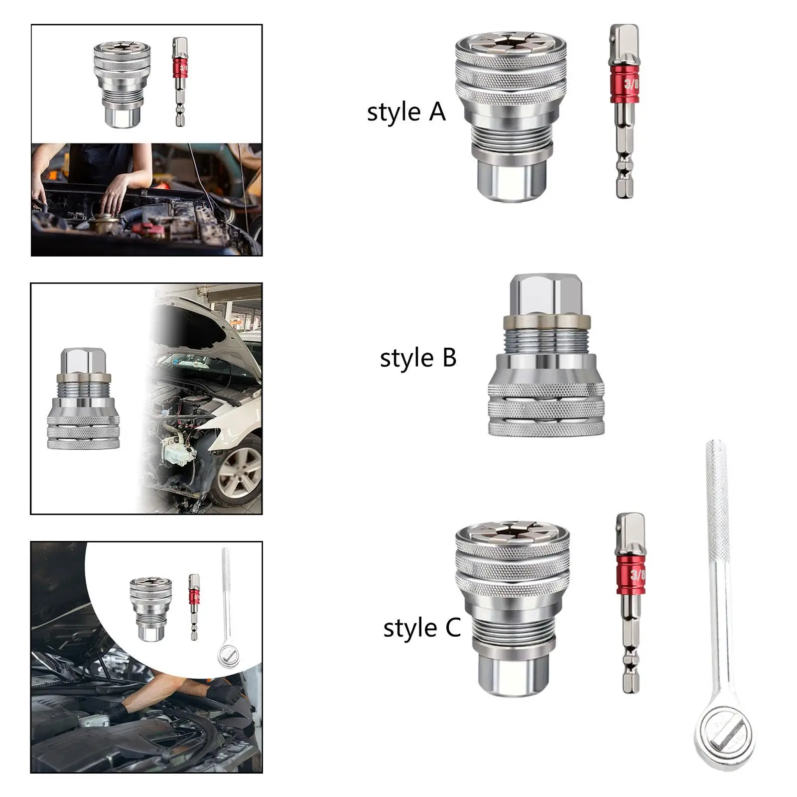 

Universal Wrench Set Standard 10-19mm Sleeve for DIY Handyman Father Husband