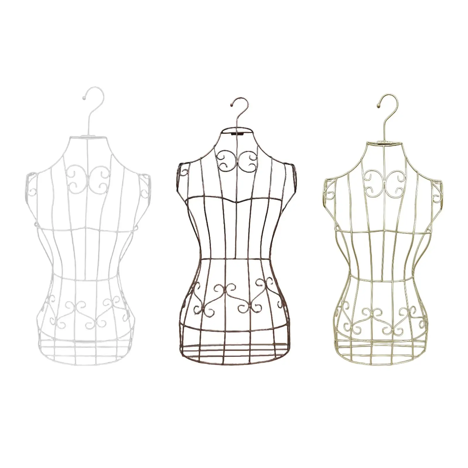 

Hanging Half Body Torso Mannequin Convenient Practical Sturdy Dress Form Torso Upper Body for Sewing Stores Boutique Display