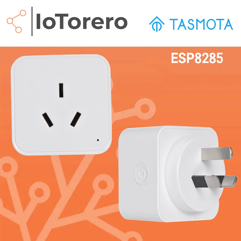 IoTorero Tasmota  MQTT ESP8285 AU Plug Consumption Monitoring 10A Works With Home Assistant