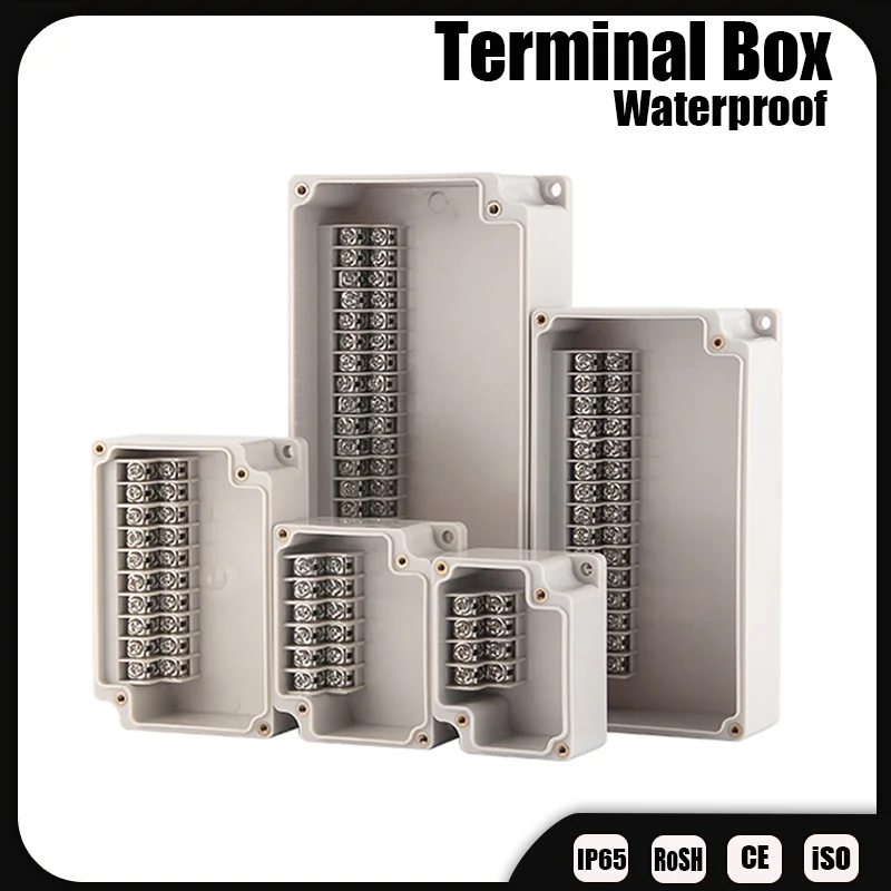 

Outdoor ABS Plastic Electric Cable Branch Box Distribution Enclosure Case Home Monitor Waterproof Terminal Junction Box