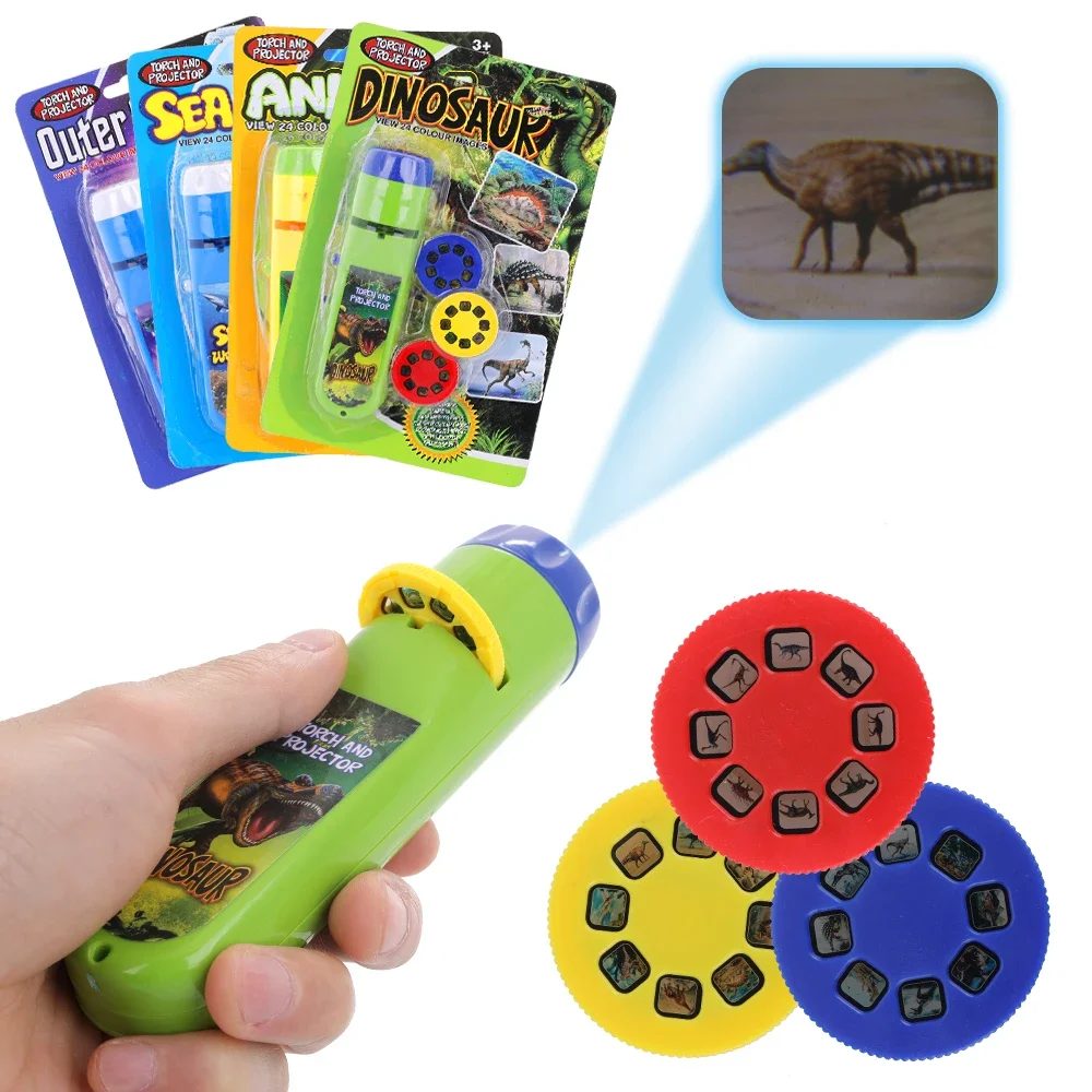 Early Education Child Projector Slide Story Machine Bedtime Toy Girl Boy Lamp Glowing Kids Lightstick Flashlight Toy Education