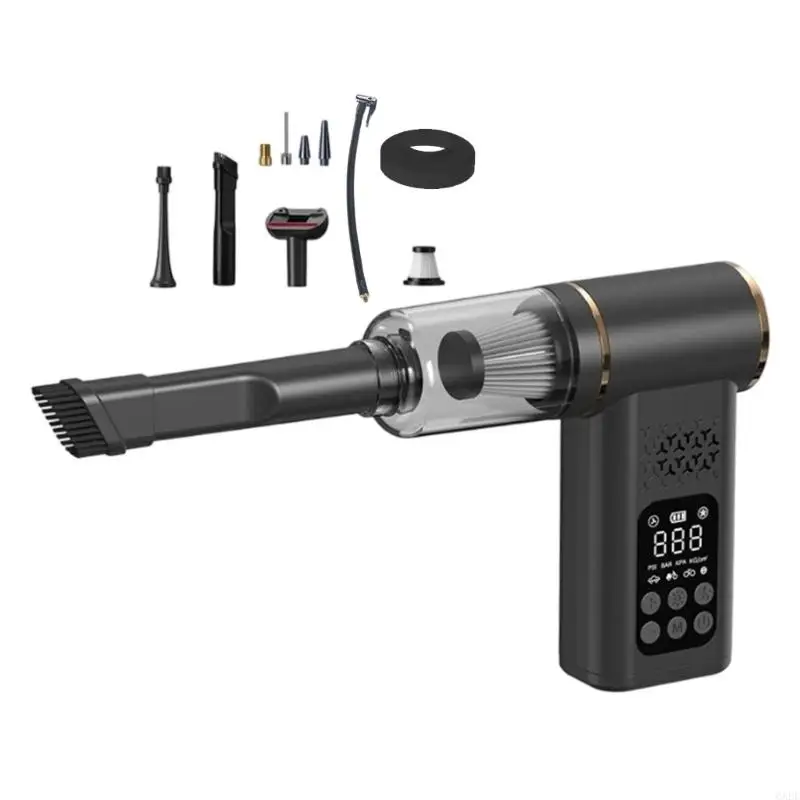 6XDF Digital Tire Inflator Car Vacuum Portable ABS Design for Emergency