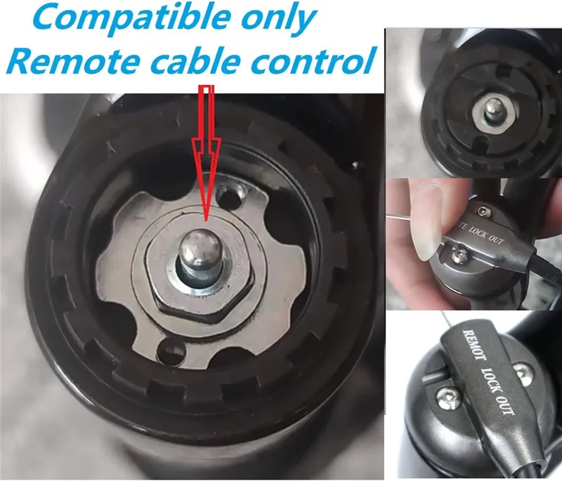 MTB Bicycle Front Fork Suspension Cartridge Remote Lockout Cover Lever Assembly Mountain Bike Shock Absorber Repair Parts