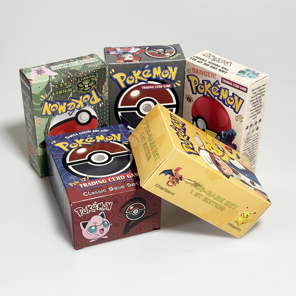 PKM مجموعة كاملة قاعدة مجموعة قاعدة كلاسيكية فريق صاروخ الغابة الأحفوري PTCG لعبة جمع بطاقة الوكيل ورق مقوى لعبة اللعب البوكيمون #4