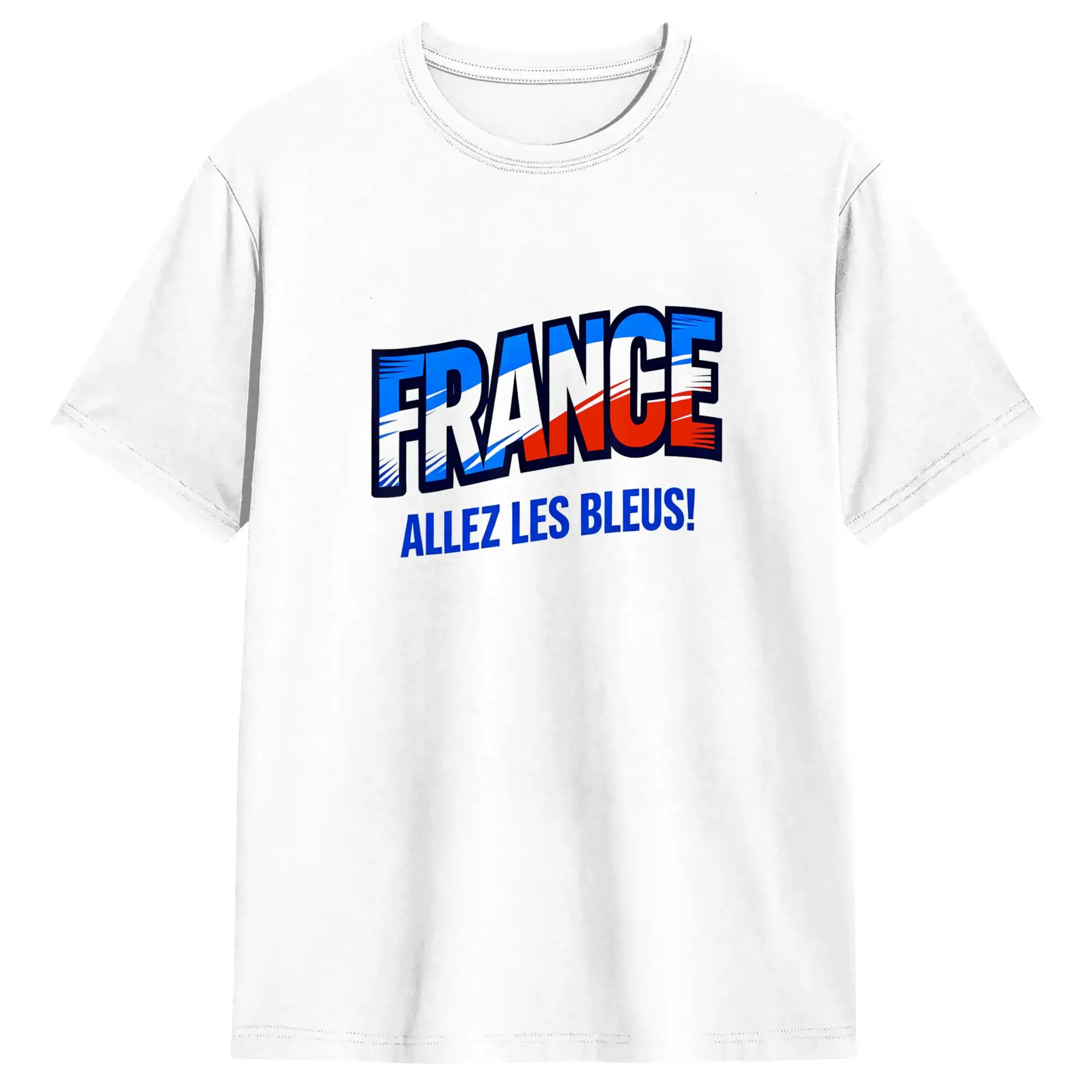 Harajuku T Shirt Soccer Fan 2026 France Allez Les Bleus Cotton T-Shirts  Hip Hop Tee Shirt for Man Beach Fun Custom DIY Clothing