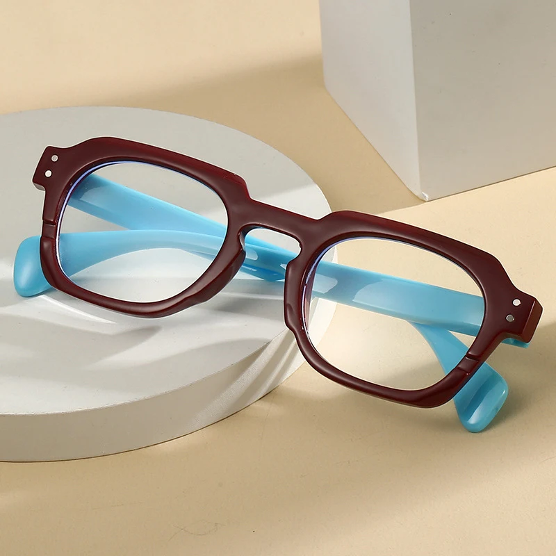 

Retro Spring Hinge Blue Light Blocking Reading Glasses for Women Men New Stylish Design Square Magnifying Reader Glasses