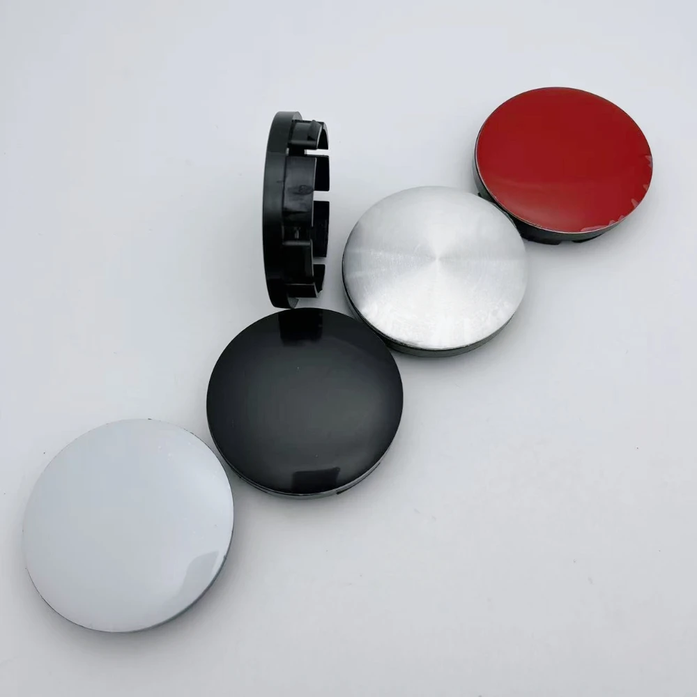

4pcs 56MM Black/Silver/Red/White No Logo Emblem Car Wheel Center Caps Auto Hub Rim Cover Wheels Hubcaps Replace Car Accessories