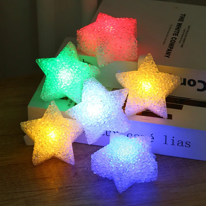 Children's Day hand-held small star lights dance glowing props hand holding a five-pointed star stage performance assistance inv