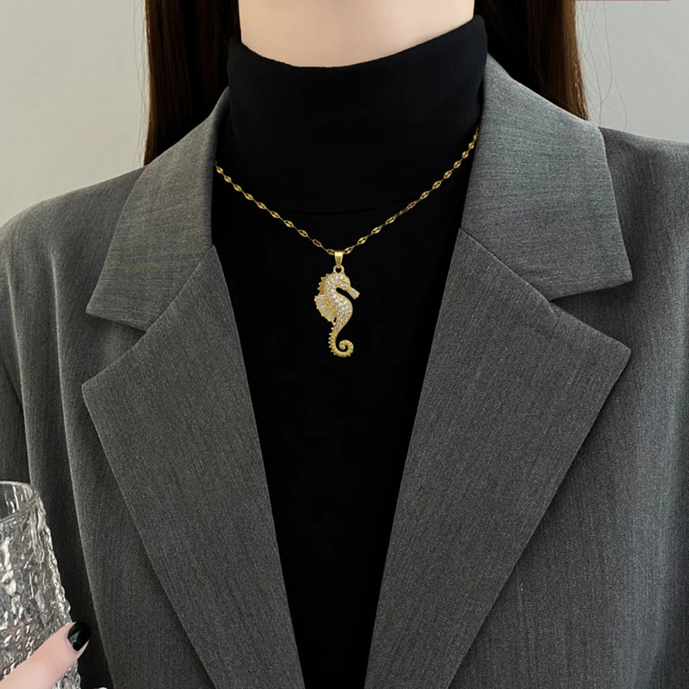여성을 위한 럭셔리 보헤미안 해마 목걸이 패셔너블한 해 - Luxury Lifestyle Jewelry 리뷰 및 가격