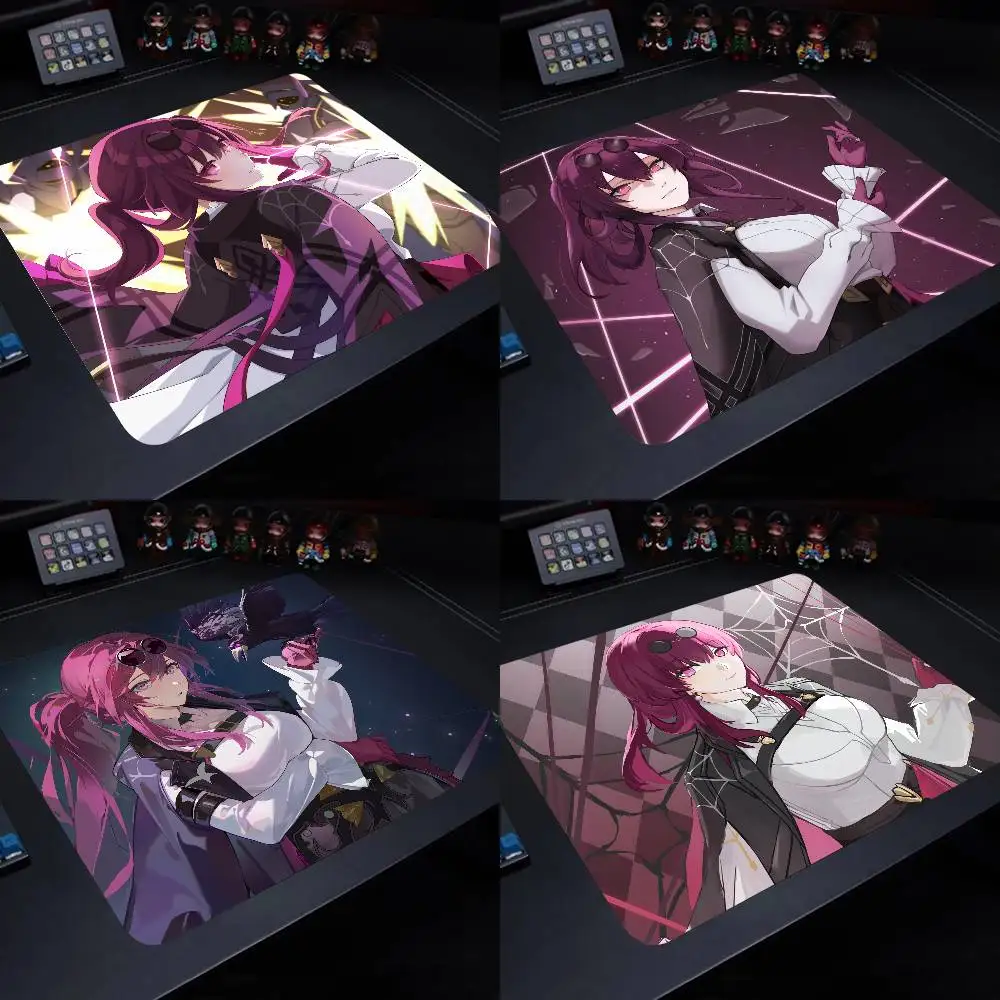 Kafka Honkai Star Rail Impact Mouse Pad 22X18 Square Computer Accessories Office Game Table Mats Rubber Anti-slip Mousepads